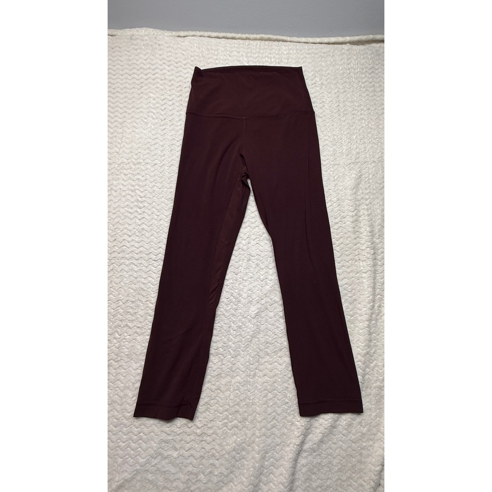 Lululemon Align High Rise Pant 25 Nulu Yoga Leggings Dark Red Burgundy Size 4